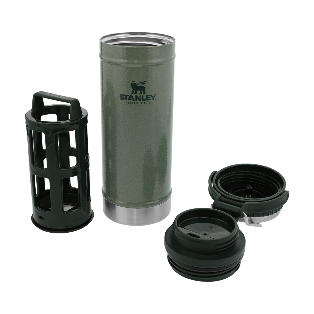 Stanley Leakproof 16 oz Travel  Mug French Press in Hammertone Green