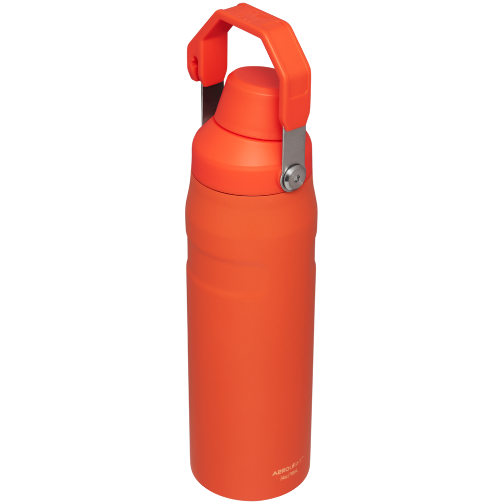 Stanley IceFlow Water Bottle with Fast Flow Lid 24 OZ In Tigerlily Orange