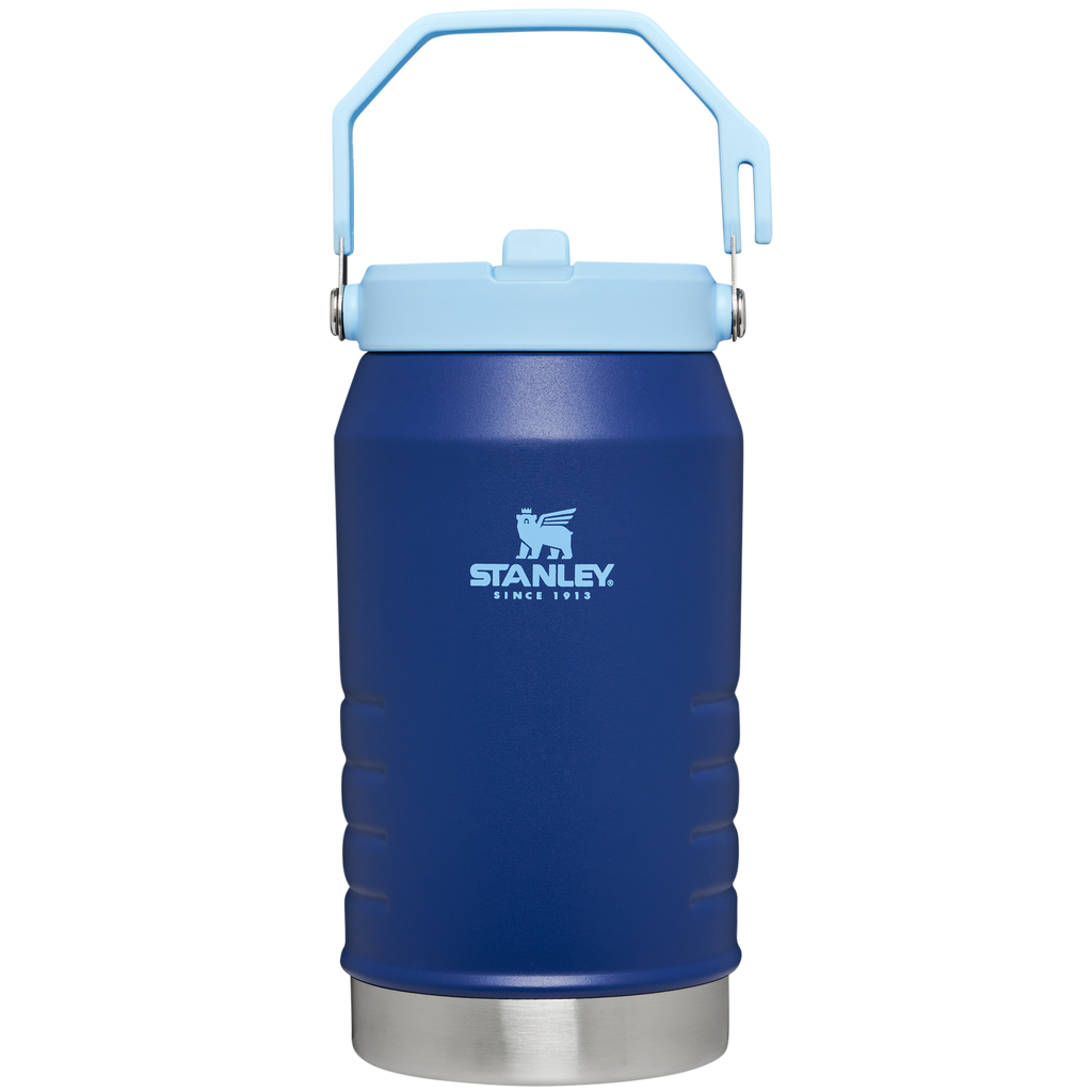 Stanley IceFlow 64 oz Stainless Steel Tumbler in Lapis with flip straw lid