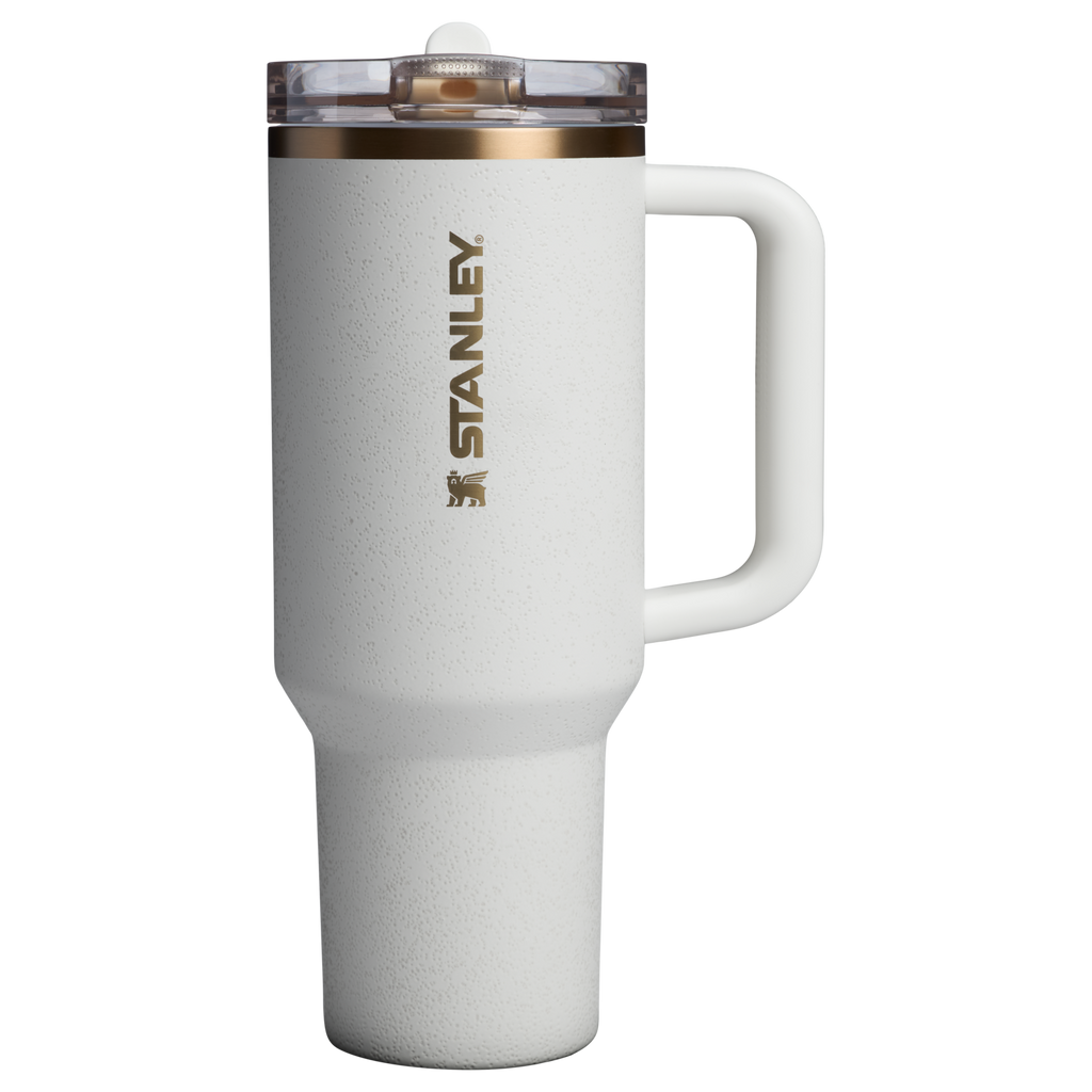 The Stanley Quencher ProTour Flip Straw Insluated Tumbler 40 Oz in Cream Moon White