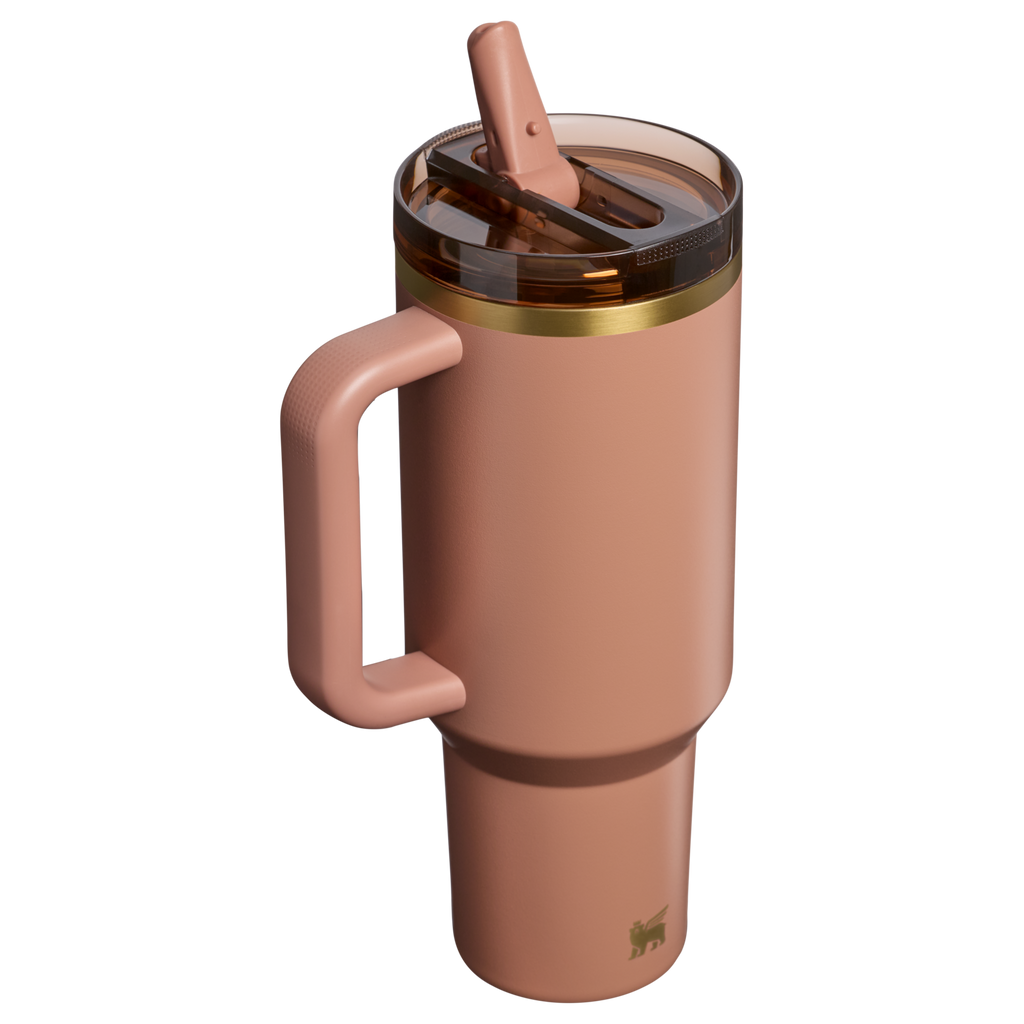 Stanley Quencher 40 OZ ProTour Flip Straw Stainless Steel Tumbler In Mocha Latte Brown