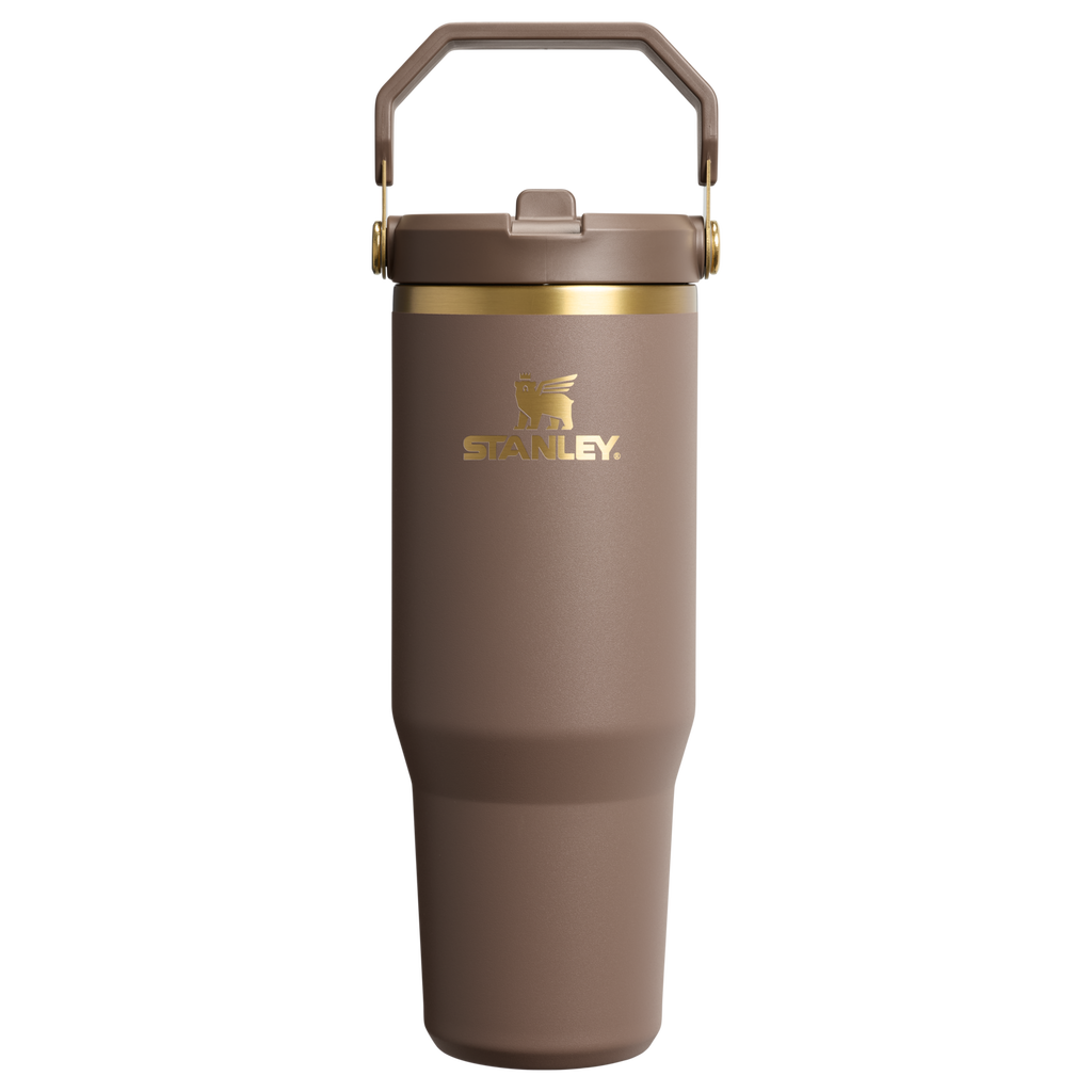 Stanley 30 oz IceFlow flip straw tumbler in espresso brown