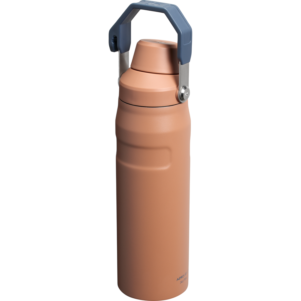 Stanley 16 OZ IceFlow Aerolight Water Bottle With Flip Straw In Toast Tan