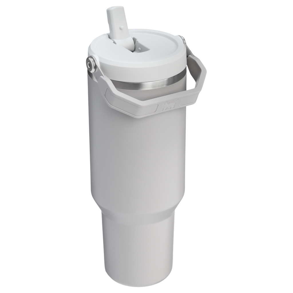 Stanley 40 OZ IceFlow Flip Straw Water Bottle In Ash Grey