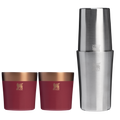 The Stanley Lifted Spirits Prismatic Craft Cocktail Set In Gilded Pomegranate Red