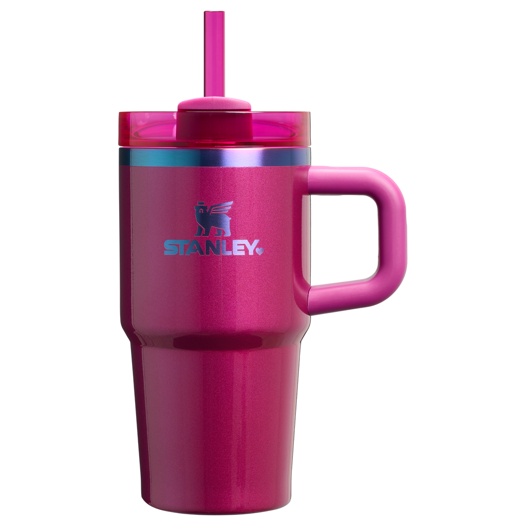 Stanley Valentine's Day Quencher Insulated Tumbler 20 OZ Cup In Berry Truffle Pink