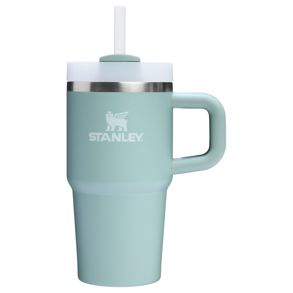 Stanley 20 OZ FlowState Tumbler With Straw And Handle In Seafoam
