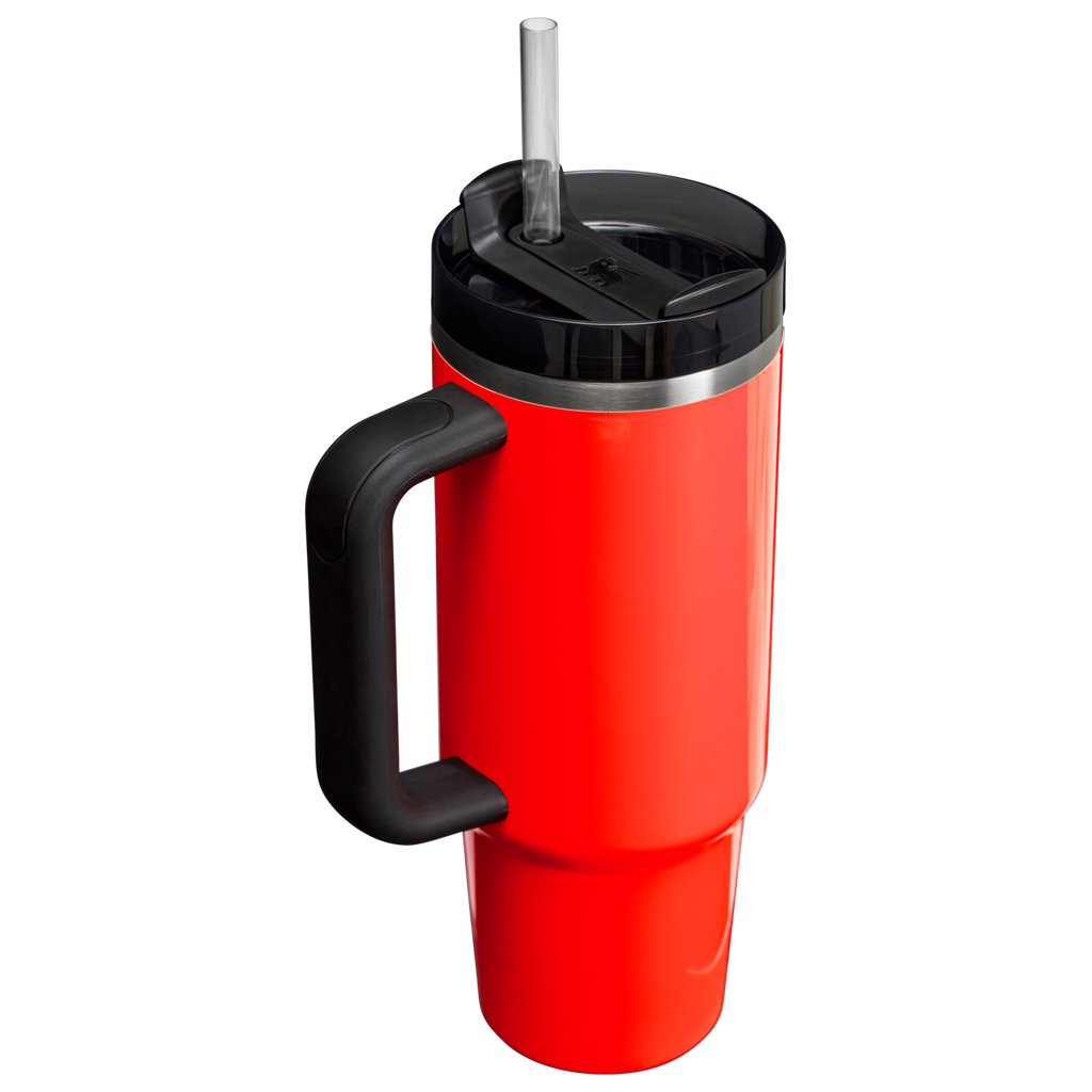 Stanley Quencher H2.O FlowState Tumbler Cup 30 OZ In Neon Orange