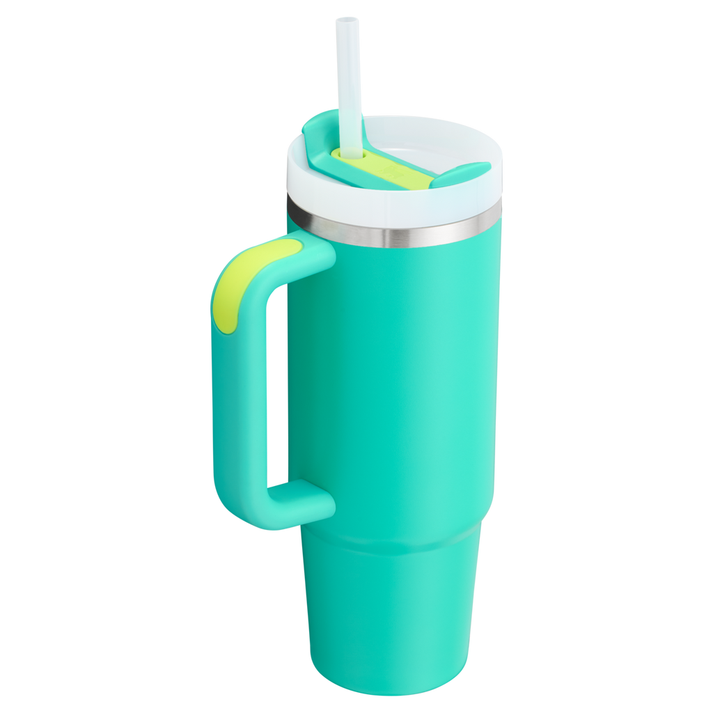 Stanley Quencher H2.O FlowState Insulated Tumbler 30 OZ Cup In Tropical Teal