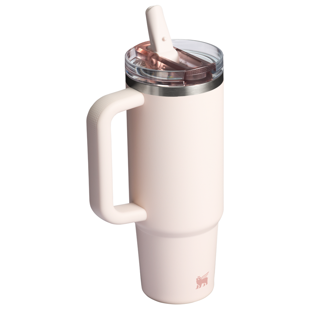 The Stanley Quencher ProTour Flip Straw Tumbler 30 OZ in Rose Quartz