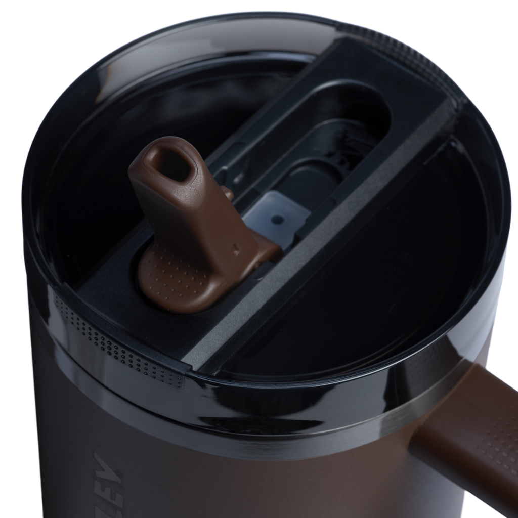 The Stanley Quencher ProTour Flip Straw Insulated Tumbler 40 OZ Cup In Espresso Brown