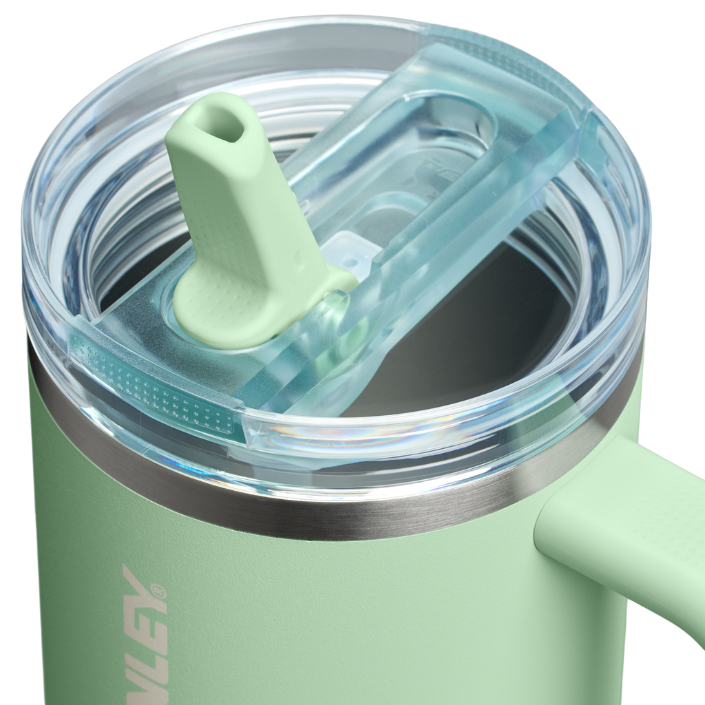 Stanley 40 OZ Quencher ProTour Stainless Steel Tumbler In PIstachio Green with Flip Straw