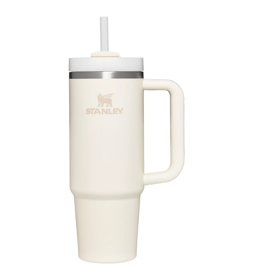 Stanley Quencher H2.0 Flowstate Tumbler 30 oz Cup In Cream White
